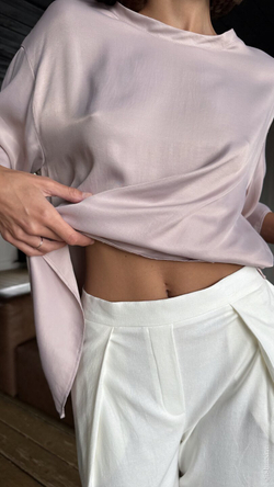 футболка AMI silk