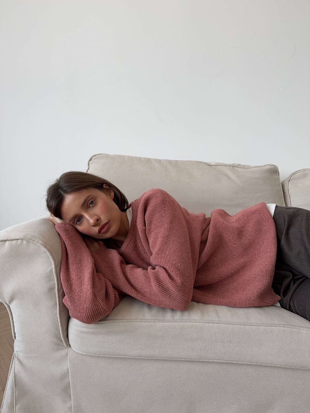 джемпер NIYOLA лососево-розовый