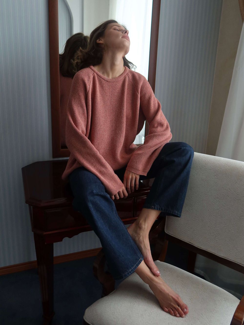 джемпер NIYOLA лососево-розовый