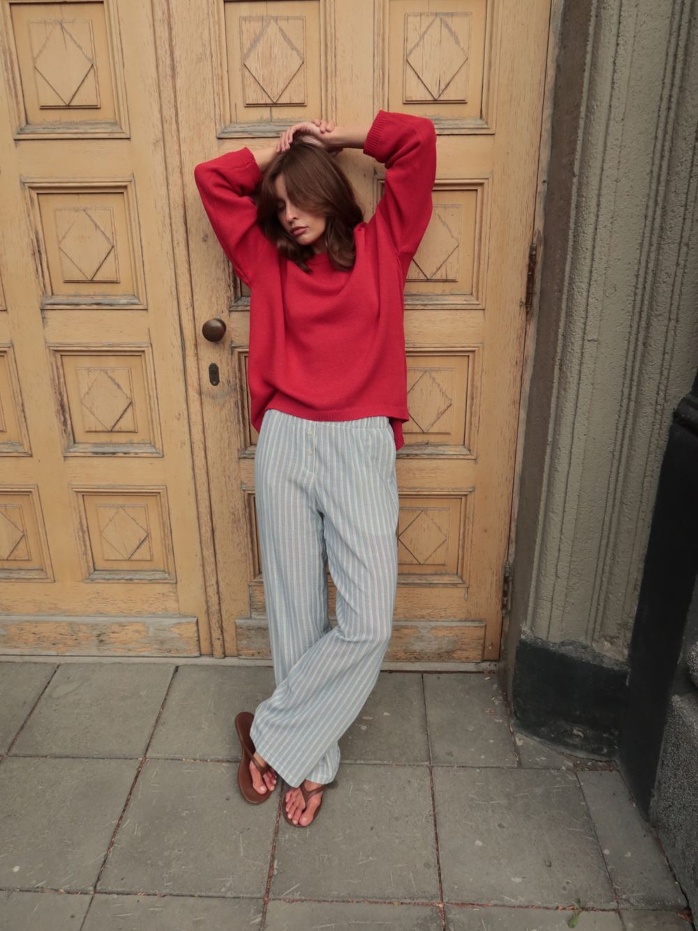 брюки CAP stripe cotton