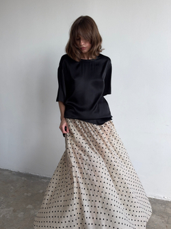 футболка AMI silk