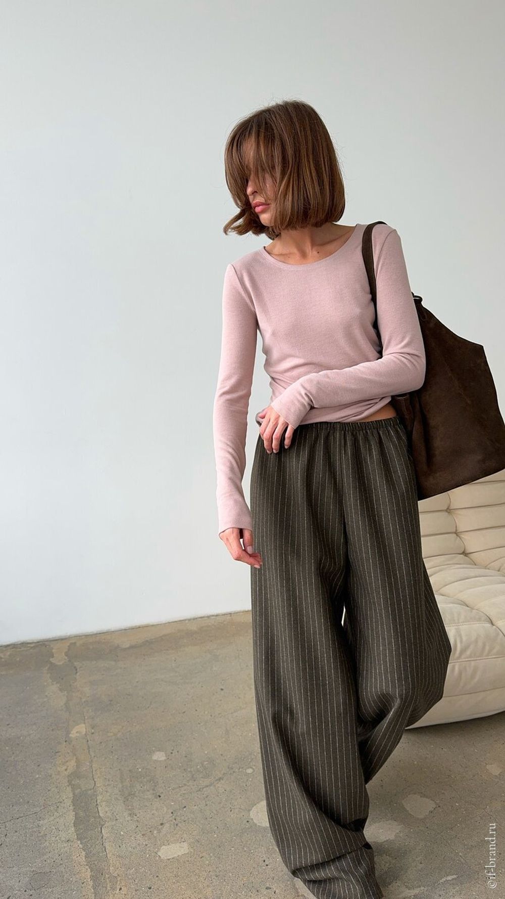 брюки LIMM wool stripe