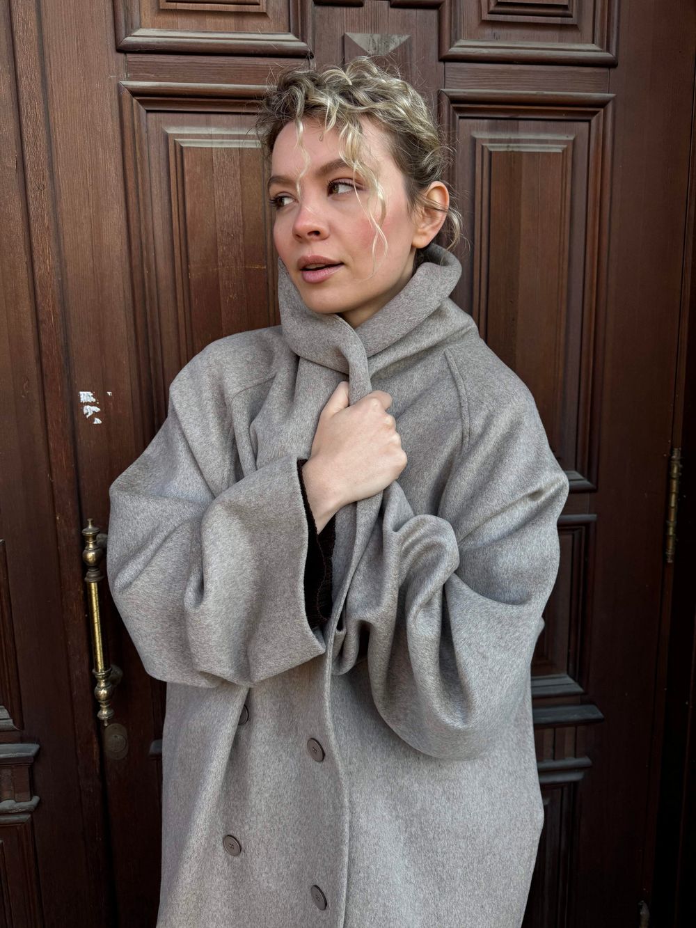 пальто JIL beige