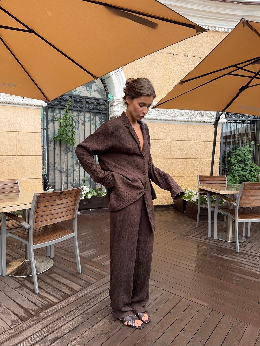 жакет-рубашка MIO шоколад